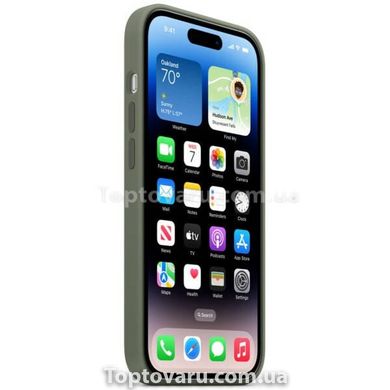 Чохол для смартфону AAA MagSafe IC Silicone Full Case для iPhone 14 Pro Max Olive 18799 фото