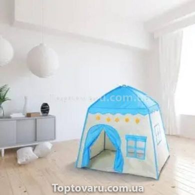 Детская игровая палатка в виде домика Синяя 18288 фото