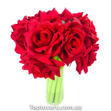 Набор гелевых ручек цветок 16 шт Красная роза 3595 фото
