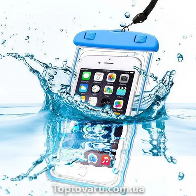 Водонепроникний чехол для телефону Phone Holder for Water Parks Swim Синій 8622 фото