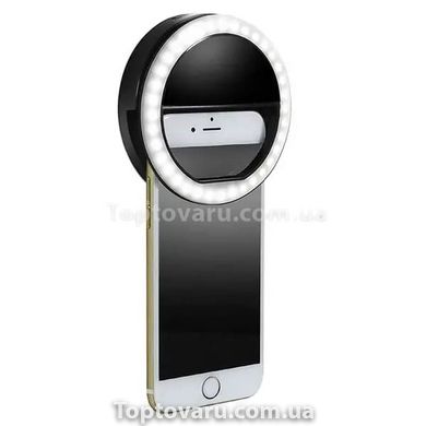 Кольцо для селфи с подсветкой selfie light Черное 11164 фото