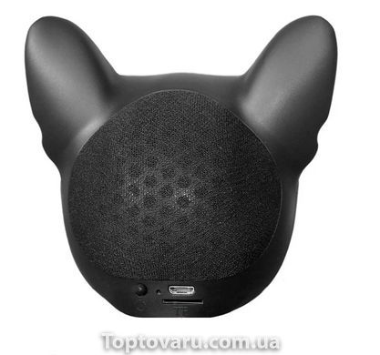 Беспроводная колонка Bluetooth S3 голова собаки Черная 3713 фото