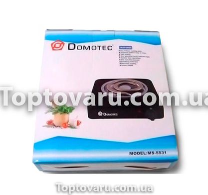 Электроплита с широкой спиралью Domotec MS 5531 1000 Вт 5804 фото