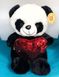 Плюшевий ведмедик Панда з серцем в подарунковій упаковці р-р S 1644 фото 2