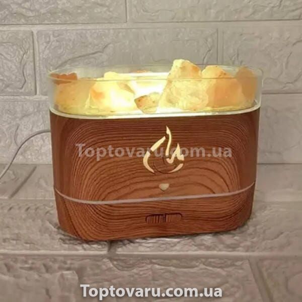 Увлажнитель воздуха с соляными камнями Aroma Diffuser UV-1/FT-1928 Светлое дерево 18349 фото