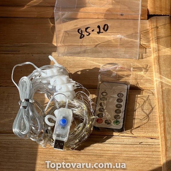 Гірлянда штора 2*2м 200LED USB 4548 AND 85-2 31128 фото