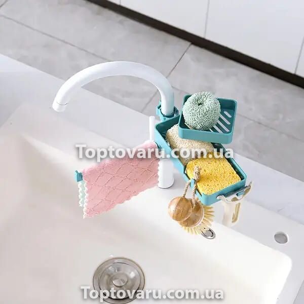 Полка для ванной комнаты, кухни 3в1 Shower Rack (19x10x8,5 см) 8704 фото