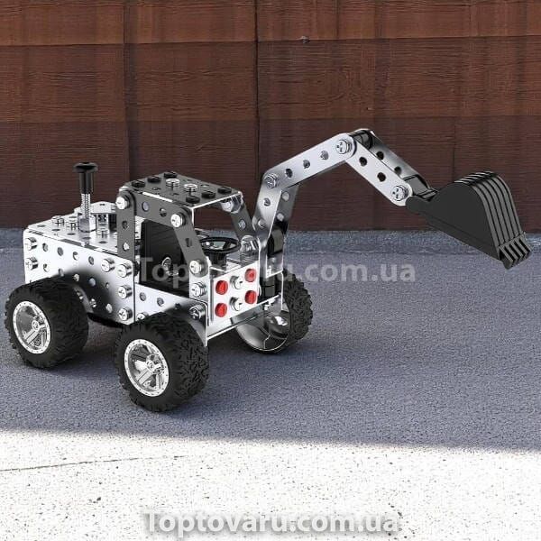 Конструктор металлический Строительная техника 204 деталей YK613 25048 фото
