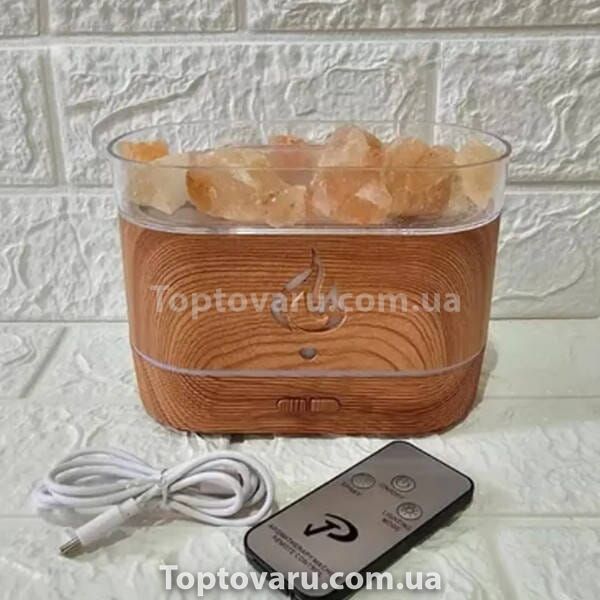 Увлажнитель воздуха с соляными камнями Aroma Diffuser UV-1/FT-1928 Светлое дерево 18349 фото