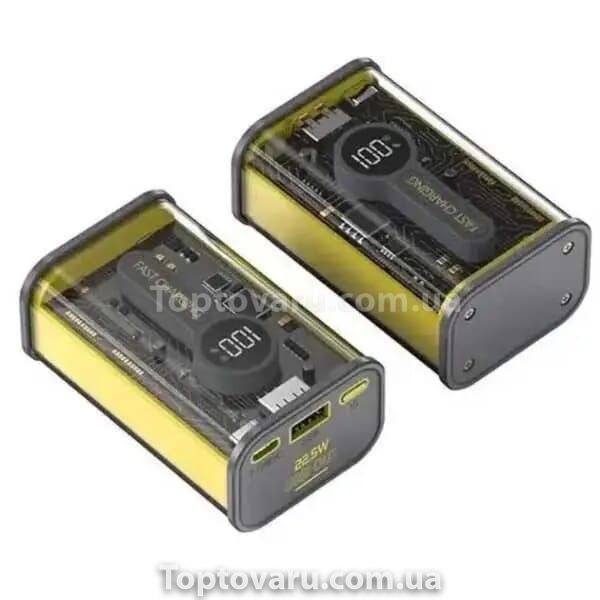 Повербанк 20000 mah kp-25 Черно-желтый 10785 фото