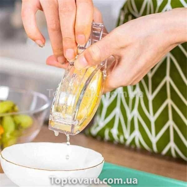 Соковыжималка ручная для цитрусовых, Пресс для долек лимона Fish Juicer 12961 фото