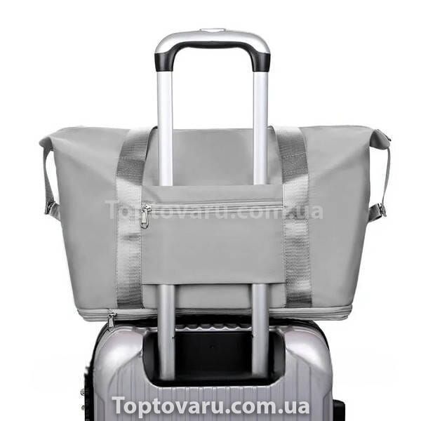 Дорожня сумка зі збільшенням глибини Unisex BAG XL-1029 Сіра 26611 фото