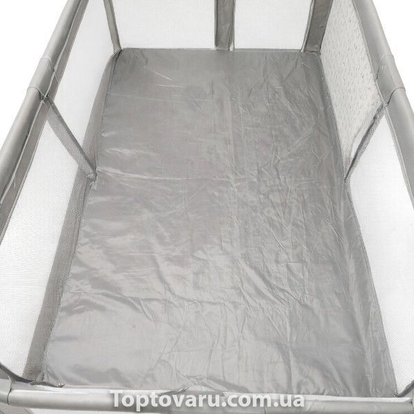 Манеж детский игровой с защитной сеткой 180&times;120см Серый 28067 фото