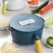 Шинковка-тёрка круглая с ручкой Multifunctional cooking machine SZK-6 19672 фото 5