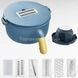 Шинковка-тёрка круглая с ручкой Multifunctional cooking machine SZK-6 19672 фото 2
