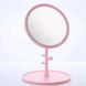 Дзеркало для настільного макіяжу з підсвічуванням led makeup mirror Рожеве 10647 фото 2
