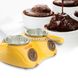 Электрический набор для фондю с двумя чашами Chocolatiere Желтый 7326 фото 2
