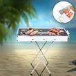 Мангал переносной с решеткой BBQ BARBECUE TRAY 770T 18719 фото