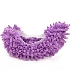 Тапочки-швабра из микрофибры 2 шт для мытья пола Фиолетовый 11549 фото