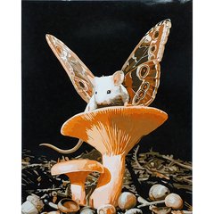 Картина по номерам Strateg ПРЕМИУМ Мифический мышонок с лаком размером 40х50 см (SY6906) SY6906-00002 фото