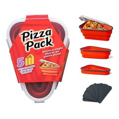 Контейнер силиконовый складной для пиццы Pizza Pack Красный 12230 фото