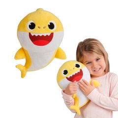 М'яка іграшка Baby Shark малюк акулятко 40 см Жовтий 7547 фото