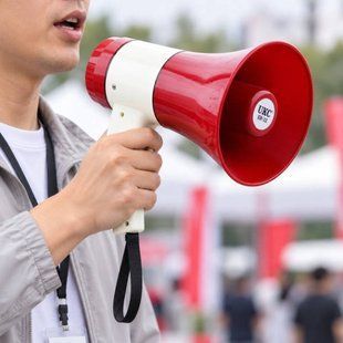 Гучномовець рупор MEGAPHONE ER 22 UKC Червоний 38858 фото