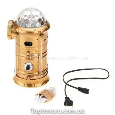 Универсальная LED лампа-фонарик 6899 disco Золото 11371 фото