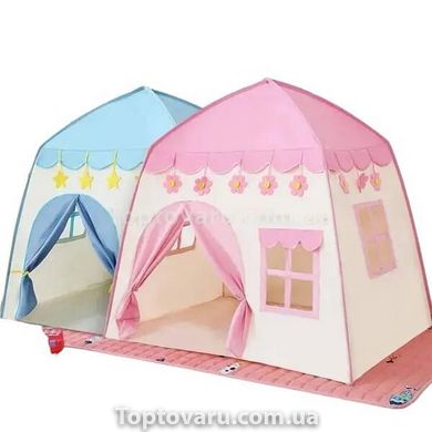 Детская игровая палатка в виде домика Розовая 18314 фото