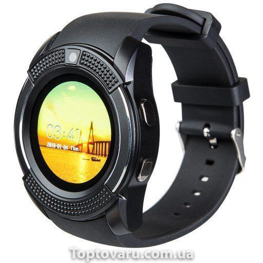 Розумний годинник Smart Watch V8 black 117 фото