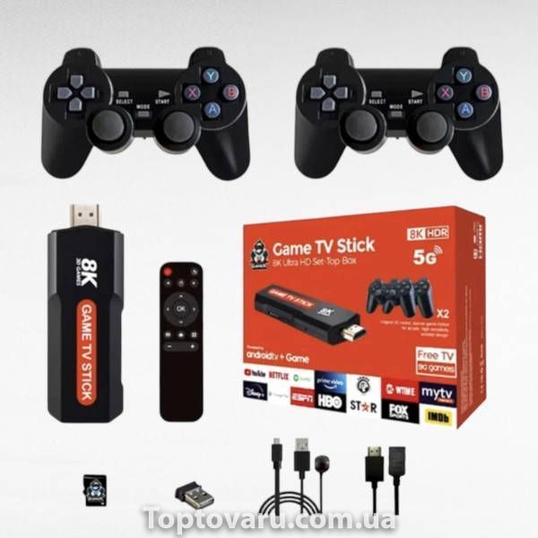 Ігрова приставка із двома джойстиками Android Game TV Stick X2 Plus 2/16 Гб AND X2 PLUS 36032 фото