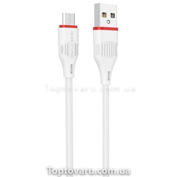 Кабель для зарядного пристрою 1м BOROFONE BX17-Micro Білий 25471 фото