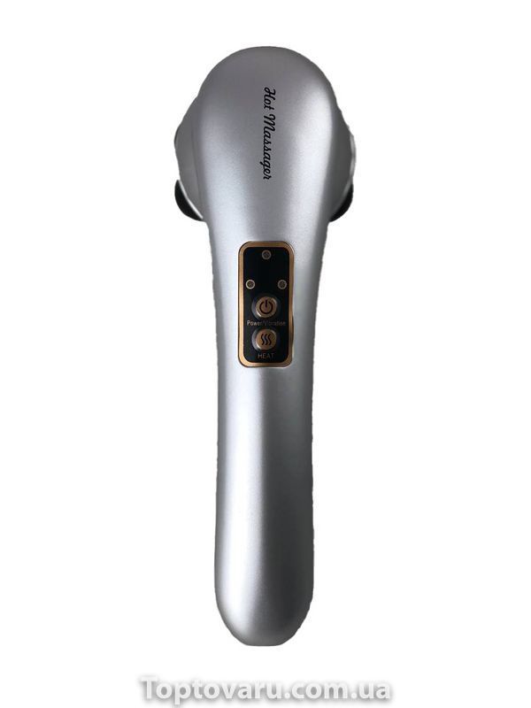 Инфракрасный антицеллюлитный вибромассажер с подогревом Magnetic Heat Massager Серый 3980 фото