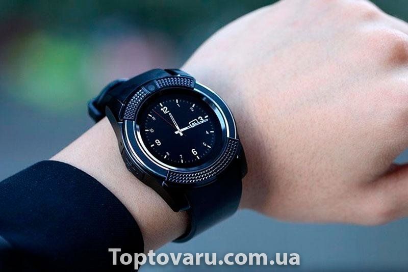 Розумний годинник Smart Watch V8 black 117 фото