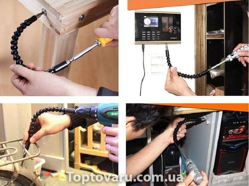 Гнучкий перехідник для шуруповерта Flexible Shaft Extension Bits 4244 фото