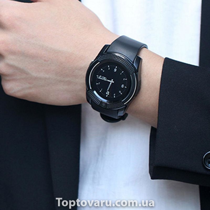 Розумний годинник Smart Watch V8 black 117 фото