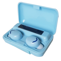 Беспроводные Bluetooth наушники Proud Sound TWS F9 с сенсорным управлением Голубые 8798 фото