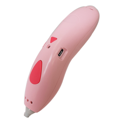 3Д ручка акумуляторна з трафаретами і пластиком для малювання 3Д Pen Рожева 3744 фото