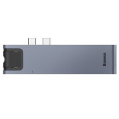 USB-Hub Baseus Thunderbolt C+Pro Seven-in-one smart HUB docking station Grey CAHUB-L0G-00001 фото