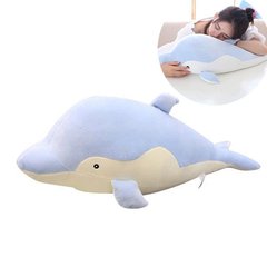 М'яка іграшка-подушка дельфін 50 см Синій 7548 фото