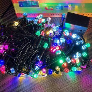Гирлянда линейная внутренняя 220V 200LED 4557 AND 98-50 Черный провод, мультиколор 31120 фото