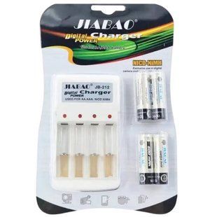 Зарядное устройство с АА аккумуляторами Jiabao Digital Charger JB-212 38768 фото
