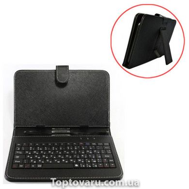 Чехол для планшета универсальный с клавиатурой с диагональю 7" Black Черный 7711 фото
