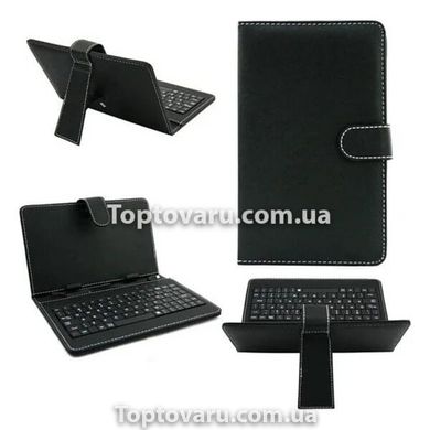 Чехол для планшета универсальный с клавиатурой с диагональю 7" Black Черный 7711 фото
