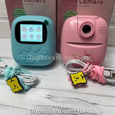 Фотоапарат моментального друку дитячий Print Camera Рожевий 14084 фото