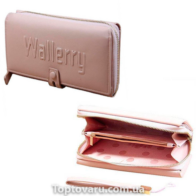 Жіночий гаманець клатч 1001 Wallerry Рожевий 8920 фото