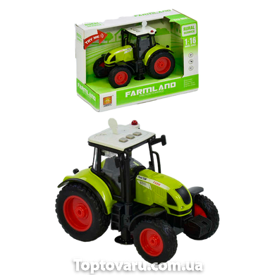 Игрушка Трактор со звуковыми и световыми эффектами Farmland Зеленый 15304 фото
