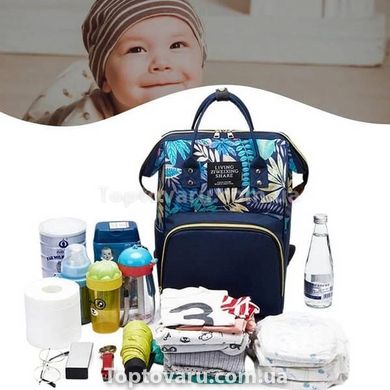 Рюкзак для мам Living Traveling Share Синій з малюнком 14482 фото