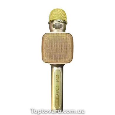 Бездротовий Bluetooth мікрофон для караоке YS-68 Золотий 3711 фото