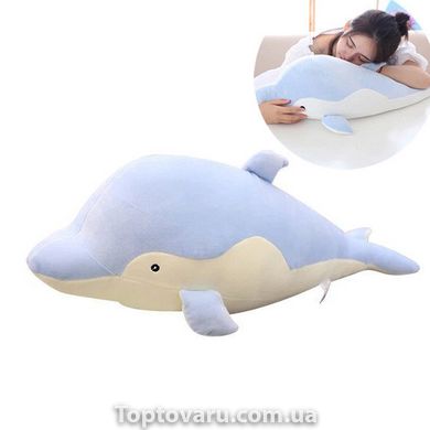 Мягкая игрушка-подушка дельфин 50 см Синий 7548 фото